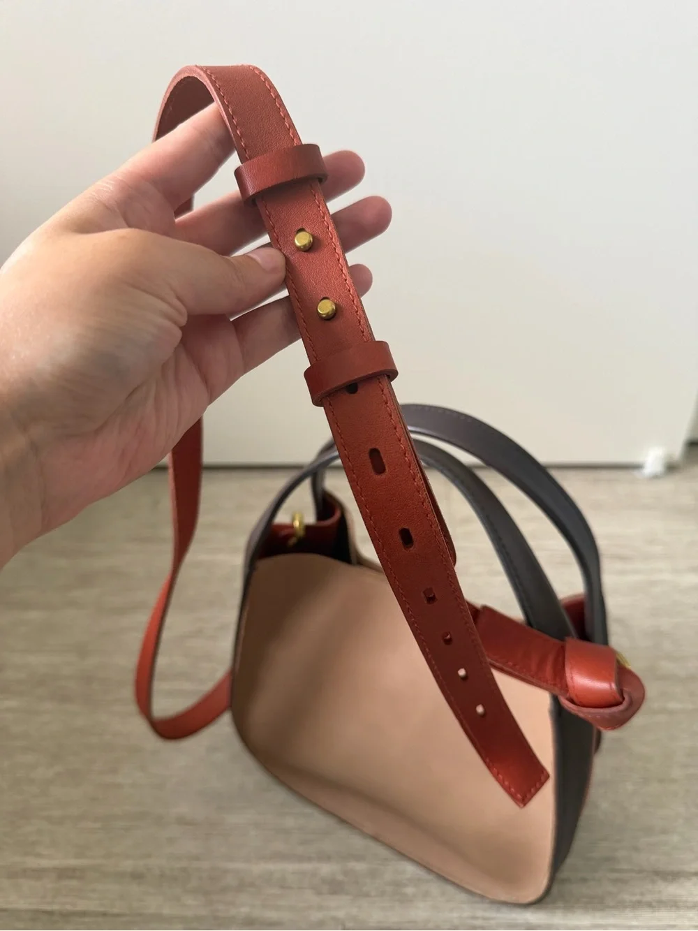 Madewell Sydney Leather Crossbody in Colorblock